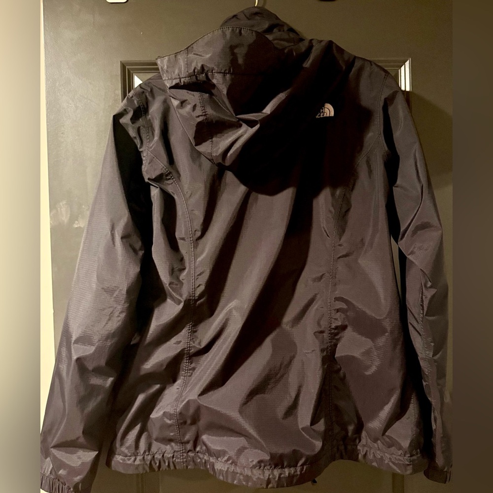 The North Face HyVent Hooded Rain Jacket Windbreaker | Women’s Large Blackl - Picture 5 of 7